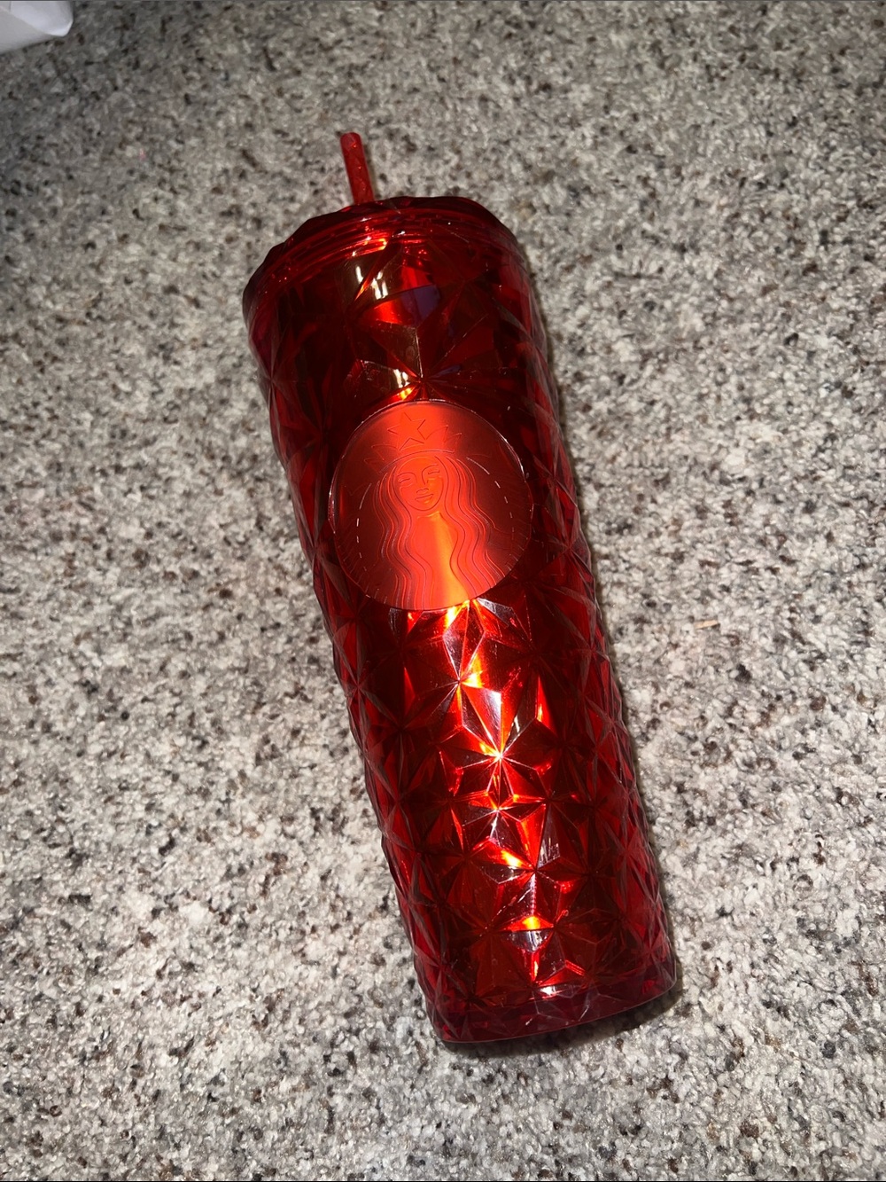 Red holiday Starbucks tumbler